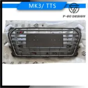 適用於15-18款Audi奧迪TT TTS款水箱罩 前保桿中網格柵 MK3 進氣網 水箱護罩