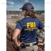FBI美國聯邦調查局探員短袖T恤男純棉休閒半袖美式戰隊警迷衣服夏*8.10