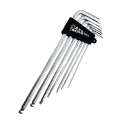 FROG 蛙印電工 016H-B 加長型球型板手組 7支組 附收納架 公制 L型板手 六角板手 精密專業工具