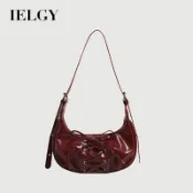 IELGY 蝴蝶結餃子包 百搭斜挎高級感單肩腋下包