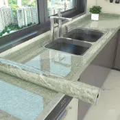 (店+)【Echain Tech】客製化 大理石紋廚房檯面保護貼 寬幅60cm (廚房貼/牆貼/檯面貼/桌面貼/壁貼/壁紙/門貼/防水防油/耐熱)
