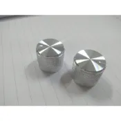 小白的生活工場*銀色旋鈕直徑20X17MM/安裝孔6MM適合 .圓柄.花柄電位器