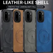 適用於 OnePlus Ace 6 6T 3 2 2v 5 Pro 後蓋親膚防震磁性 PU 皮套