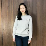 美國百分百【全新真品】Guess 大學T 棉質 女款 休閒 上衣 logo 長袖T恤 灰色 BD86