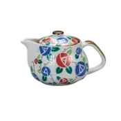 【日本 九谷燒】玫瑰花 手工彩繪茶壺 手工茶壺 日本茶壺 陶瓷茶壺 急須茶壺 日式茶壺 瓷器茶壺 茶具 茶壺