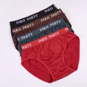 (店+)【日藏內衣】8891-4件組-POLO PARTY MIT 奈米科技纖維 消臭舒爽男性三角褲(黑/紅/咖/綠)
