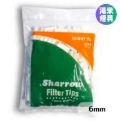 🔥全館免運費🔥英國 Sharrow手捲煙濾嘴 Skinny XL加長款 6MM（單包200個）［湯米煙具］