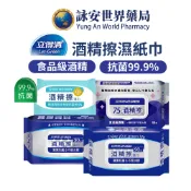 立得清 酒精擦濕巾 50抽/90抽 食品級酒精 酒精濕巾 酒精 清潔 濕紙巾 含蓋濕紙巾 75%酒精擦【詠安世界商城】