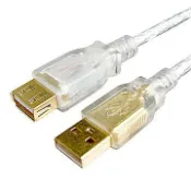 民權橋電子生活百貨 USB2.0 A公-A母5M透明雙隔離強化印表機傳輸線
