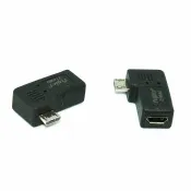 頂尖總務 fujiei Micro USB公對母90度L型右彎頭 轉接頭
