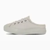 (店+)【CONVERSE】預購 日本限定 Converse ALL STAR LIGHT PLTS BOA MULE OX 絨毛厚底穆勒鞋 煙灰色
