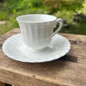 絕版珍藏 全新【Noritake金標】日本三大骨瓷/則武 小巧精緻 骨瓷咖啡杯碟（茶杯與茶碟）組