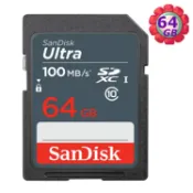 luckycard SanDisk 64GB 64G SDXC【100MB/s】Ultra SD UHS-I UHS C10 Class 10 SDSDUNR-064G 相機記憶卡｜APP賺6%點數回饋