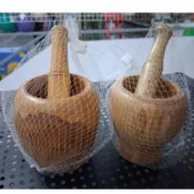 【春天五金百貨】(中號搗蒜/大號搗蒜) 研磨缽 原木搗蒜罐 蒜臼 研缽 研磨器 磨藥器 老式蒜臼子 研磨各式香料