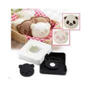【批發團購王】【熊貓微笑吐司模具】熊貓三明治製作器微笑考麵包機吐司盒西點心口袋麵包模
