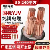 玉城商業企業社 【台灣公司】國標純銅芯電纜線yjv3 4 5芯50 70 95 120 150