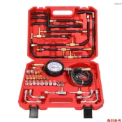 TU443 汽車燃油噴射壓力錶 汽油泵燃油壓力檢測工具 0-140PSI/0-10bar