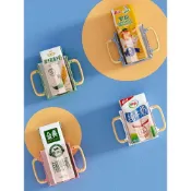 (店+)兒童防擠壓折疊杯架 飲料杯架 防撒器 杯拖 鋁箔包 飲料架 寶寶 幼兒