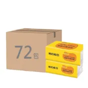 【簡約組合】連續抽取式衛生紙100抽/包x6包/串x12串/箱(1箱72包)