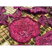 【i郵購】和興蓮霧-芒果王 嚐鮮首選【嚴選健康無糖紅龍果乾】紅龍果乾 600克~純手工製作~ 無添加防腐劑香甜可口~果肉Q彈