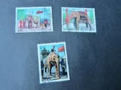 【雲品1】寮國Laos 1994 Sc 1192-1194 Elephant set FU 