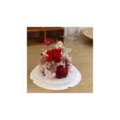 (店+)Floraflower 永生康乃馨蛋糕花 (不可食用)〖母親節禮物〗永生花 乾燥花  精美禮物 母親節 生日 情人節