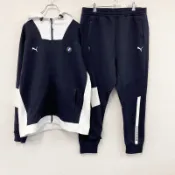 【DOKODEMO】PUMA運動套裝，黑色，XL碼，古著。