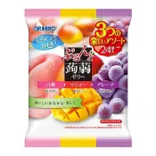 【蝦皮直營】日本 ORIHIRO 不沾手 擠壓式 蒟蒻 白桃/芒果/紫葡萄 24個入/袋 果凍 蒟蒻果凍 零食 水果凍