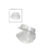 (店+)嚴選SHOP 5入 6吋V6小圓麵包盒 自扣盒 塑膠蛋糕盒 圓形蛋糕盒 塑料盒 蛋糕保鮮盒 古早味蛋糕盒 S042