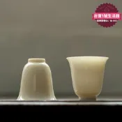 【23.4萬人回購該品牌】仿宋杏白品茗杯薄胎聞香杯功夫茶具手工茶杯家用主人杯定彩個人杯