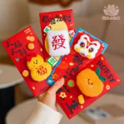 【24h出貨】毛絨立體卡通紅包袋 2026馬年 創意紅包袋 新年利是封 春節 過年 卡通 可愛紅包袋 抖音爆款