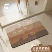 可客製大尺寸+超防滑 日式貓山矽藻土地墊 吸水地墊 浴室止滑墊 腳踏墊 珪藻土軟地墊 門口地墊 浴室地墊 廁所地墊 防油