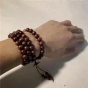 結緣品🙏雷擊木手串 雷擊木手珠 闢邪 保平安 108顆道珠佛珠手串天然雷擊木流珠男女念珠手持手串雷擊棗木珠子