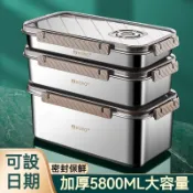 🌲304不鏽鋼保鮮盒 食品級水果雞蛋冰箱專用盒 冷凍餃子密封收納盒子