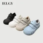 IELGY 白色厚底平底增高百搭女運動鞋