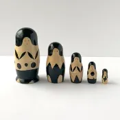 Pinkoi 代購 - 圓短髮 簡約色調 俄羅斯娃娃