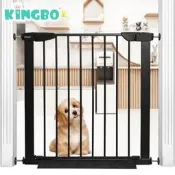 【可開統編】【可開統編】KINGBO鐵質免打孔安全門欄嬰兒童寶寶樓梯口防護欄寵物隔離圍欄