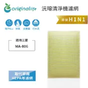 Original Life沅瑢 適用三菱：MA-806 長效可水洗 空氣清淨機濾網