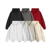 (店+)M-4XL 韓版 連帽衛衣 素色 男生帽T oversize 女生帽T 情侶素色帽T 秋冬上衣 大學T