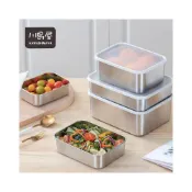 (店+)不銹鋼保鮮盒 冷凍飯盒 分菜盒 台灣現貨 不鏽鋼便當盒 冰箱收納盒 不銹鋼蒸籠 保鮮盒 長型保鮮盒