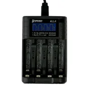 (店+)【SPERAS】錸特光電 ALL4 4槽充電器 鎳氫電池 AA AAA 1.5V鋰電池 14500鋰電池 LCD螢幕