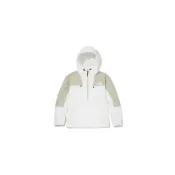 (店+)【The North Face】NA3BM02B 北面 Mountain 拼色半拉鏈連帽夾克 男女同款情侶款 白色