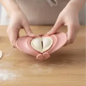 Adawnshbhyuuf 小麥秸稈餃子模具手動餃子架環保廚房工具家用 DIY 餃子 TW
