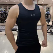 【YXJ】男士背心 男生背心 男背心 透氣背心 內搭 男內衣 運動男運動背心速幹高彈力透氣足球籃球體育生訓練服無袖健身衣