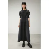 現貨 猫日屋🇯🇵日單AZUL by moussy / 3標齊全~ 日系異素材肩帶拼接牛仔A字吊帶洋裝 編號ZA2743