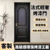 新款法式木門複古烤漆室內門實木複閤房間門臥室門廠家直銷定製 I01N