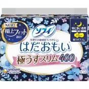 【DOKODEMO】unicharm 蘇菲 極薄貼身超薄夜用衛生棉 400 特別多量夜用 有護翼 40cm 8片裝
