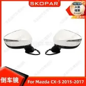 【貨】適用馬自達Mazda CX-5 2015-2017免噴白9線倒車鏡總成後視鏡總成