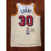 【收藏家先生】｜可預購｜NBA｜簽名球衣｜Stephen Curry 球迷版 BAS & USASM認證 簽名球衣
