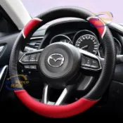 車用百貨 適用於mazda 方向盤套 馬自達Axela昂克賽拉2 3 5 6 CX-5 睿翼星騁四季汽車方向盤套把套
